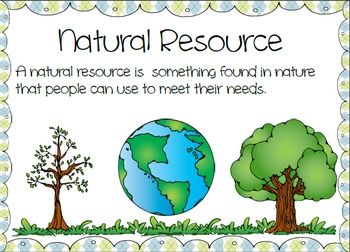 This 14 page poster pack will surely help you reinforce the common differences between what is a natural resource and what is a man made resource. Each poster is in full color and gives vibrant examples of different resources. Included are Natural Resource (definition poster) -Water-Soil-Sun-Wind-Plants-AnimalsMan Made Resource (definition poster)-Nylon-Paper Products-Steel/Metal-Plastic-Go Green Poster! Natural Vs Man Made Kindergarten, Natural And Man Made Resources, Natural Resources Lesson, Natural Resources Activities, Science Anchor Charts, Green Poster, Kindergarten Social Studies, Primary Science, Definition Poster