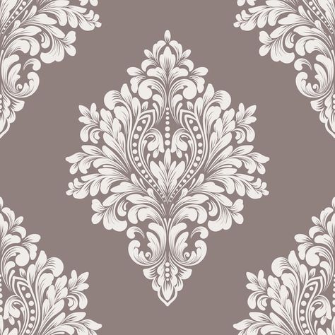 Wallpaper Damask, Royal Wallpaper, Textiles Patterns, Damask Patterns, Royal Pattern, Damask Stencil, Damask Wedding, White Quilts, Red And White Quilts