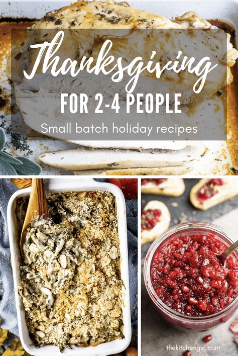 Thanksgiving For 2 People, Thanksgiving For 4 People, Thanksgiving Dinner For 4 People, Easy Thanksgiving Dinner Recipes, Thanksgiving For 2, Small Thanksgiving Dinner, Thanksgiving For Two, Easy Thanksgiving Sides, Thanksgiving Dinner For Two