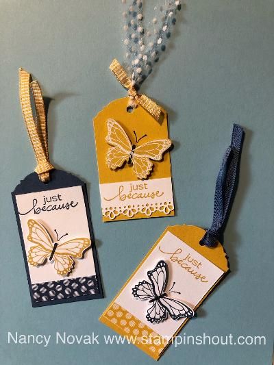 Tag Craft Ideas, Homemade Gift Tags Birthday, Tags On Cards, Gift Bag Tags Diy, Decorated Tags Ideas, Using Tags On Cards, Scrapbooking Tags Ideas, Handmade Gift Tags Paper Crafts, Stampin Up Tags Ideas