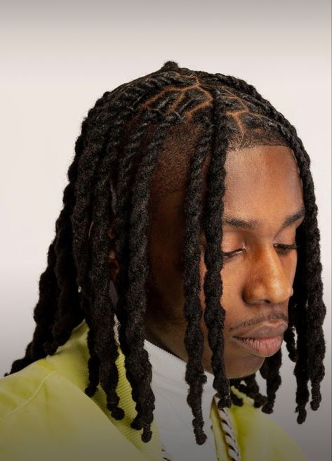 Dreads Men Styles, Rapper Braids, Men’s Loc Styles, Mens Dreadlock Styles, Mens Twists Hairstyles, Fade Haircut Curly Hair, Hair Twists Black, Smell Hair, Dreadlocks Men