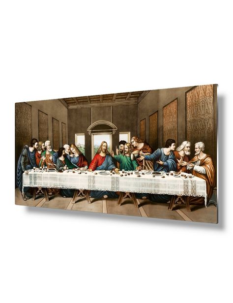 DecorArts - The Last Supper, Leonardo da Vinci Classic Art Reproductions.. Metal Print 24x16' *** Insider's special review you can't miss. Read more  (This is an amazon affiliate link. I may earn commission from it) Last Supper Painting, Sea Turtle Decor, Jesus Wall Art, Turtle Decor, Religious Wall Decor, The Last Supper, Beach Canvas, Wall Decor Pictures, Last Supper