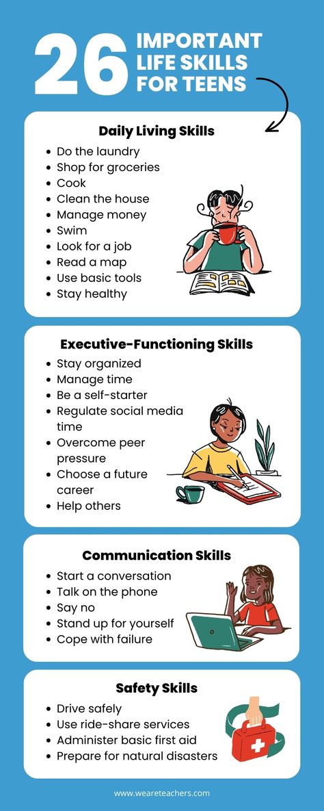 Skills To Develop As A Teenager, Life Skills Activities For Teens, New Skills To Learn List, Life Skills For Adults, Useful Skills To Learn, List Of Life Skills, Life Skills For Teens, Kids Life Skills, Skills For Life