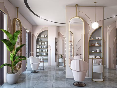 Beauty Salon Interior Design, Salon Mirrors, Interior Design Dubai, Spa Interior, Beauty Salon Design, Beauty Salon Interior, Beauty Salon Decor, Salon Interior Design, Store Design Interior