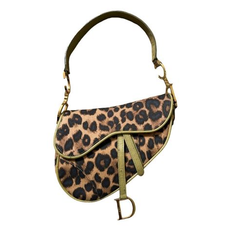 Rare Dior Leopard Print Saddle Bag Material - Canvas, Leather , Gold Tone Hardware Condition- Very Good Never Worn Rare Dior Saddle Bag, Vintage Dior Purse, Cheetah Print Purse, Leopard Print Purse, Everyday Designer Bag, Rare Bags, Blonde Glamour, Popular Designer Bags, Cheetah Print Bag