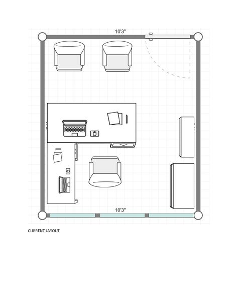 Home Office Dimensions Plan, 11x11 Office Layout, 9x12 Office Layout, Tiny Counseling Office, Small Office Arrangement Layout, 9x9 Office Layout, Small Office Floor Plan Layout, Home Office Layout Plan Small, 10 X 10 Office Layout