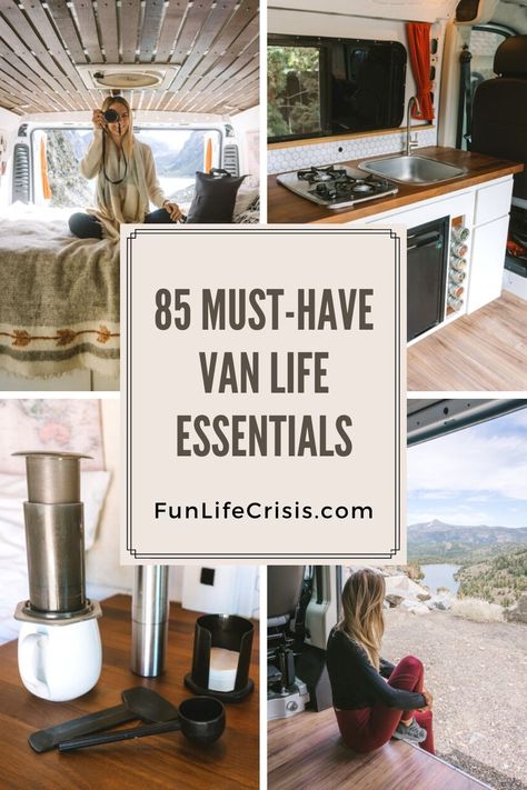 Van Life Essentials, Living In A Van, Life Essentials, Camper Van Life, Must Have Products, Campervan Life, Build A Camper Van, Build A Camper, Van Life Diy