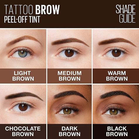 Maybelline Tattoo Brow, Tattoo Eyebrows, Maybelline Tattoo, Eyebrow Tattoo, Color Tattoo, Maybelline, Eyebrows, New York, Color