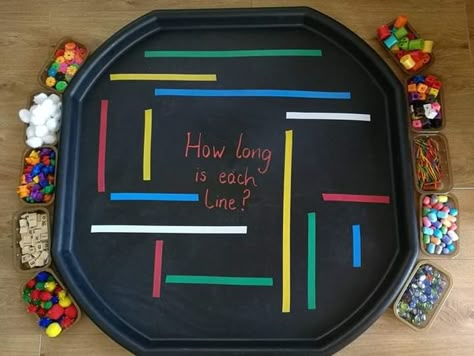 Tough Tray Ideas, Continuous Provision Year 1, Math Measurement Activities, Tuff Tray Activities, Tuff Spot Ideas, Maths Eyfs, Eyfs Maths, Year 1 Maths, Counting Activities Preschool