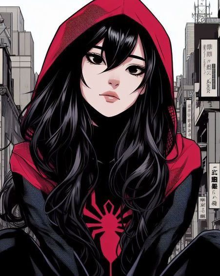 Female Spiderman, Spiderman Girl, Marvel Character Design, Image Spiderman, Spiderman Art Sketch, Spider Art, Spider Girl, Japon Illustration, Icons Pfp