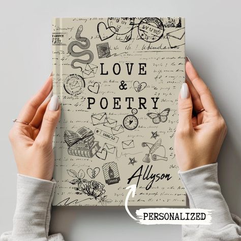 Personalized Poetry Journal Hardcover, Custom Writer Book Gift, Custom Poetry Lover Gift, Poetry Writing Journal, Custom Poetry Book - Etsy Swiftie Merch, Taylor Merch, Poetry Journal, Custom Journal, Niece Gifts, Writer Gifts, Custom Journals, Custom Notebooks