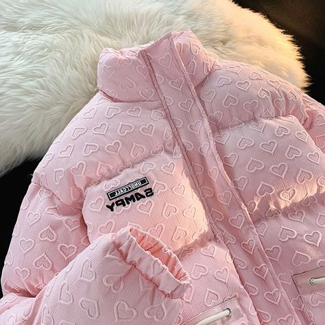 Winter Love Bread Down Jacket Women Harajuku Fashion Casual Multifunctional Pocket Zipper Thickened Mode Harajuku, Cotton Jackets Women, Look Rose, Winter Love, Down Jackets, Mode Inspo, 가을 패션, Mode Streetwear, Harajuku Fashion