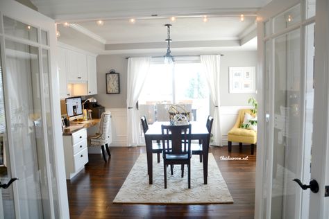 Office Dining Room Combo, Room And Office Combo Ideas, Dining Room Office Combo, Farmhouse Dining Rooms Decor, Dining Room Remodel, Dinner Room, Dining Room Combo, Ideas Craft, Multipurpose Room