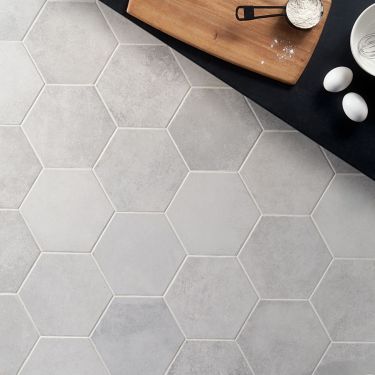 Indoor Floor Tiles | TileBar.com Hexagon Tile Bathroom, Hexagon Floor, Cleaning Tile Floors, Blanco White, Matte Porcelain Tile, Backsplash Wall, Indoor Tile, White Backsplash, Commercial Flooring