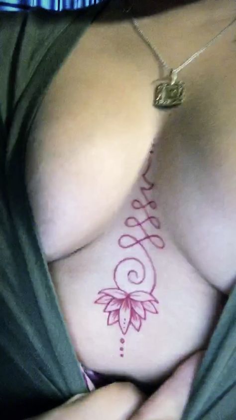 Tattoos In The Middle Of Chest Women, Between Chest Tattoo, Tattoo In The Middle Of The Chest, Inner Chest Tattoos For Women, Middle Tattoo Chest, Woman Chest Tattoo Middle, Middle Of The Chest Tattoo Women, Lotus Flower Chest Tattoo, Breast Tattoos For Women Middle