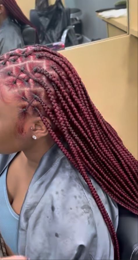 Burgundy Fulani Braids, Fulani Cornrows, Pretty Braids, Summer Braids, Iphone Ideas, Box Braids Hairstyles For Black Women, Cute Braided Hairstyles, Braided Cornrow Hairstyles, Braids Hairstyles Pictures