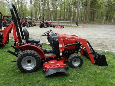 NEW Mahindra Max22 Tractor w/ loader and mid mower, 5 YEAR WARRANTY, Stop in and check out Mahindra's new sub compact tractors before you buy another brand , the 3 cylinder Mitsubishi engines make same or more hp at lower rpms than the... Small Tractors For Sale, Compact Tractors For Sale, Tennessee Living, Outdoor Hobbies, Mahindra Tractor, Landscaping Equipment, Mowers For Sale, Tractor Mower, Small Tractors