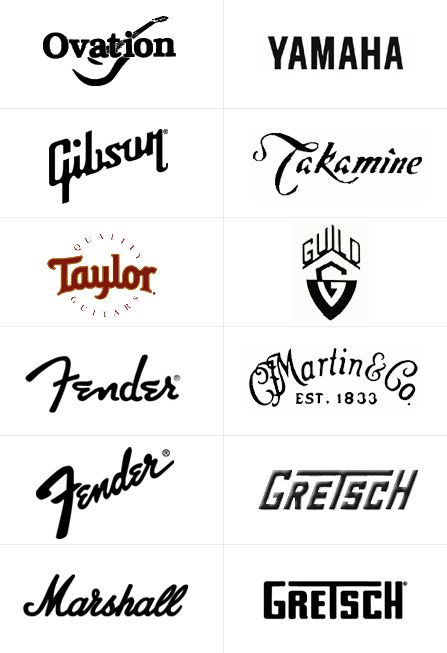 Guitar brands :) Guitar Decals, Guitar Brands, Guitar Decor, Guitar Drawing, Guitar Logo, Online Guitar Lessons, Guitar Tech, Guitar Gear, Gibson Guitars