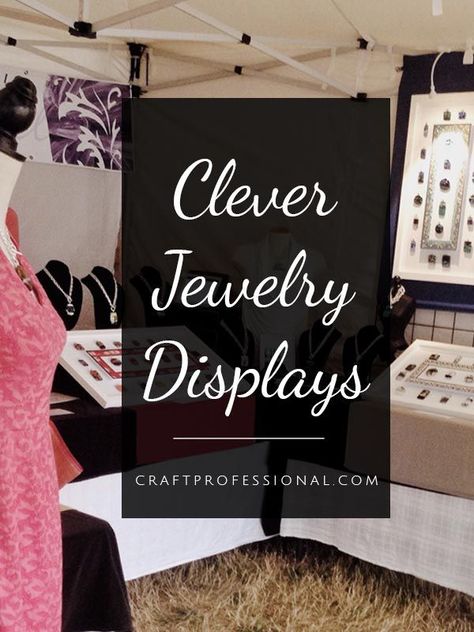 Jewelry Display For Craft Fair, Portable Earring Display, Creative Retail Display Jewelry, Christmas Jewelry Display Ideas, How To Display Necklaces For Sale, Handmade Jewelry Display Ideas, Displaying Jewelry For Sale Booth Ideas, Jewelry Show Display Ideas, Jewerly Displays Ideas