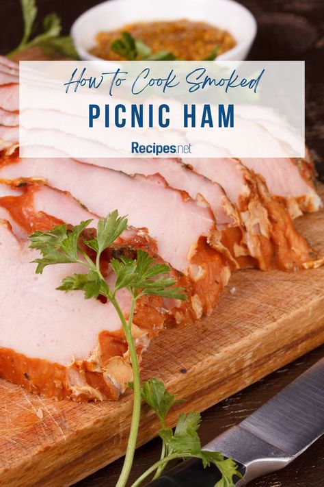 Recreate savory pork dinner recipes with our guide on how to cook smoked picnic ham! Perfect for food lovers, this recipe for picnic ham brings out the best in smoked food recipes, ideal for satisfying food cravings. Learn the secrets to perfect ham on the smoker and enjoy easy pork dishes that are high in protein. Whether you're planning picnics or hosting a meal for a crowd, this pork ham glaze recipe is a surefire hit. Drop by Recipes.net for more food recipes. 🍖 Ham On The Smoker, Smoked Picnic Ham, Meals High In Protein, Pork Dinner Recipes, Perfect Ham, Picnic Ham, Ham Glaze Recipe, Pork Recipes For Dinner, Smoked Food