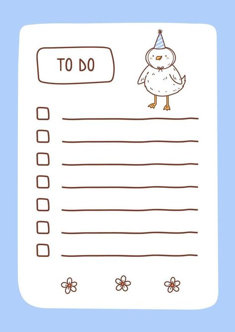 Daily Planner Ideas, Memo Template, To Do List Template, Study Planner Printable, Bullet Journal Mood Tracker Ideas, Self Organization, Cute Laptop Wallpaper, Bullet Journal Design Ideas, Checklist Template