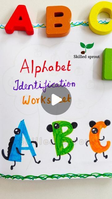 SkilledSprout || Parenting and Homeschooling on Instagram: "Alphabet identification worksheet for Pre-KG & LKG kids📚✨🌱

#viral #reels #alphabet #prekg #lkg #english #worksheets #alphabetlearning #preschool" Identification Of Alphabets, Lkg Activities, Lkg English Worksheet, Lkg Worksheets, Viral Reels, English Activities, English Worksheets, Preschool, Alphabet