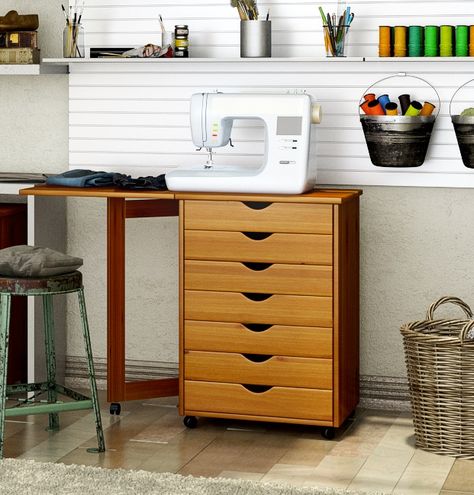 Sewing Craft Table, Craft Storage Cart, Craft Tables With Storage, Wood Hanger, Arts And Crafts Furniture, Craft Desk, Rolling Cart, Storage Cart, Craft Room Storage