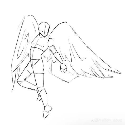 Drawing Wings, Mellon Soup, Wings Sketch, Base Drawing, Body Base, Wings Drawing, Person Drawing, Body Base Drawing, Wings Art