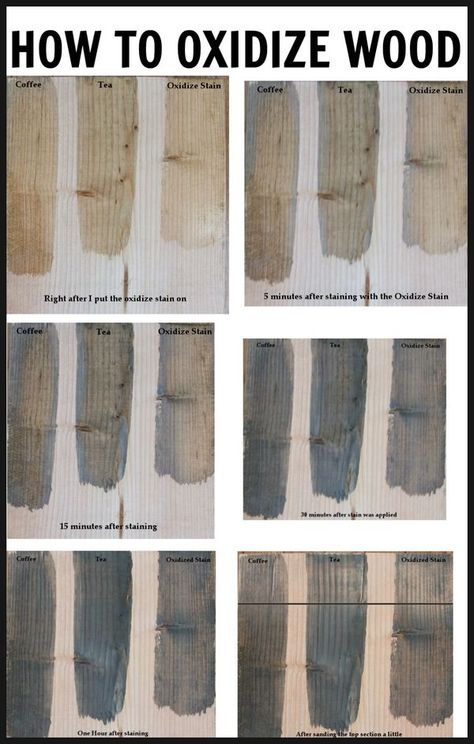 How to oxidize wood for that rustic home decor look! Diy Vinegar, Wood Vinegar, Age Wood, Wood Staining, Making Signs, Wood Finishing, Wood Stains, Wood Finishes, Diy Holz