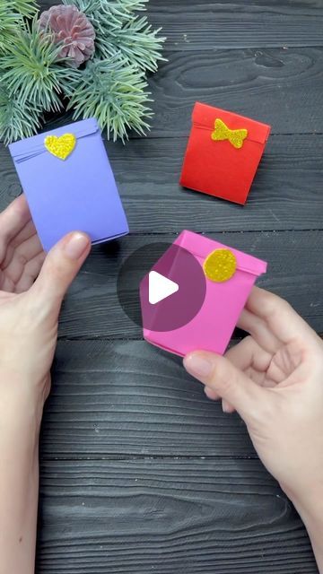 Origami Studio DIY 💥 Paper Craft Tutorials 🇺🇦🇨🇦 on Instagram: "How to make Gift Box #papercraft #giftideas #giftbox #surprise #foryou" How To Make A Gift Box Diy Simple, How To Make Gift Boxes Out Of Paper Easy, Fold Box Paper, Cute Paper Gift Box Diy, Diy Paper Packaging Ideas, How To Make A Paper Bag Diy, How To Make Box Of Paper, Cute Box Origami, Diy Box With Paper