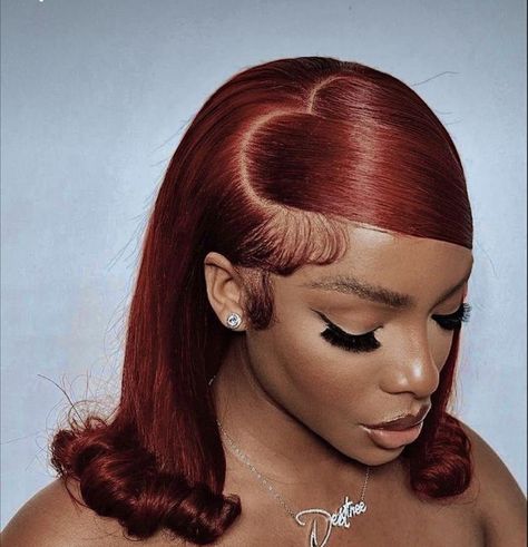 Elegant Valentines Outfit, Frontal Pin Up Styles, Birthday Frontal Hairstyles, Valentine Hairstyles For Black Women, Frontal Bob Wig Hairstyles, Valentines Braids, Bob Wig Styles, Lace Frontal Hairstyles, Bob Frontal