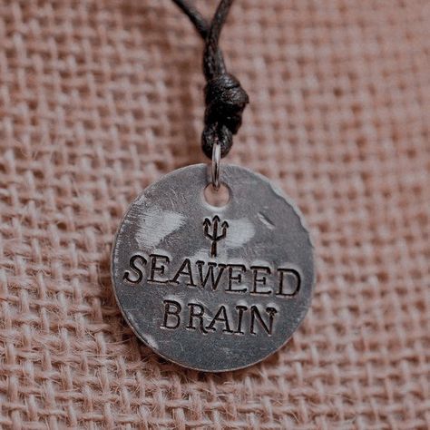 Brain Necklace, The Olympians, Seaweed Brain, Pjo Hoo, Percy Jackson And The Olympians, Percy Jackson, Brain