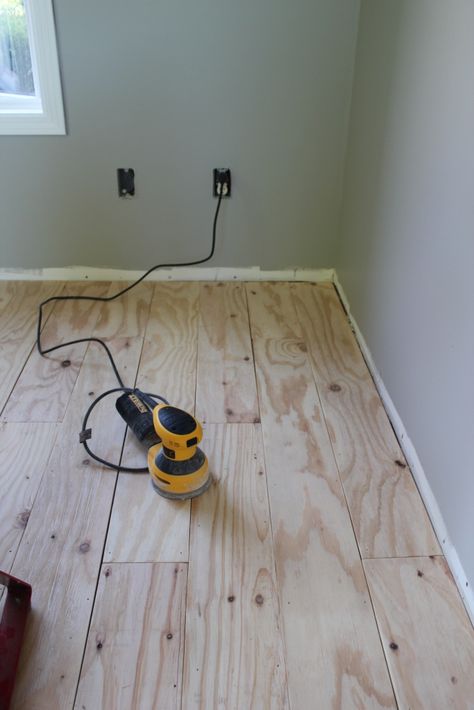 DIY Plywood Plank Flooring | Truths of a Blessed Life Plank Flooring Diy, Plywood Flooring Diy, Plywood Plank Flooring, Painted Plywood Floors, Diy Hardwood Floors, Diy Wood Floors, Plywood Flooring, Diy Casa, Diy Holz