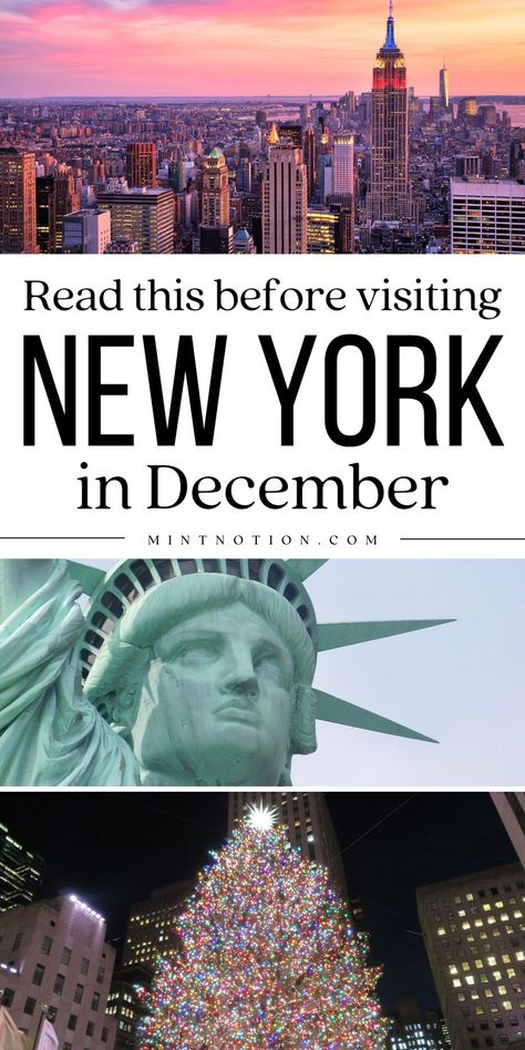 Visiting New York City in December: 10 tips and tricks Visiting New York City In December, Ny In December, Night Out In Nyc Outfit Winter, Things To Do In New York City In December, New York City December Trip, Nyc December Things To Do, Things To Do In New York In December, What To Wear In New York In December, Nyc Honeymoon