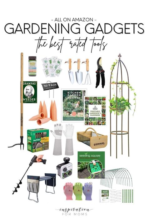 The beginning of the spring season is a great time to try some new gardening tools. So I wanted to share with you some of my favorites (that I own and love) and some other useful tools that have great reviews! Check out the full blog post here > https://inspirationformoms.com/all-on-amazon-best-gardening-gadgets-and-useful-tools/ Gardening Gadgets, Mosses Basket, Garden Gadgets, Garden Pavers, Garden Basket, Growing Veggies, Strawberry Patch, Raised Planter, Better Homes And Garden