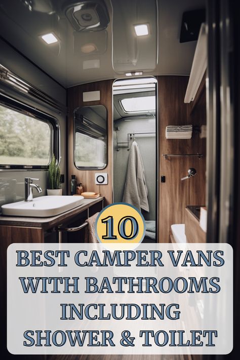 Ever dreamt of hitting the road without sacrificing comfort? 🚐✨ Discover the top 10 camper vans equipped with bathrooms, ensuring your adventures are as cozy as home! From sleek showers to convenient toilets, find your perfect travel companion. Ready to elevate your road trips? Click to see which camper van makes you want to start planning your next journey! 🌍💦  #rvlivingdecor #camperremodel #camperdecor Rv Living Decor, Camper Van Shower, Rv Living Organization, Best Camper, Dream Camper, Shower And Toilet, Fleetwood Rv, Luxury Campers, Camper Bathroom