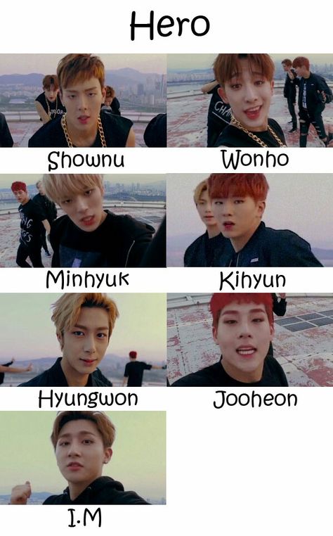 hero monsta x Monsta X Members Names, Monsta X Funny, Kpop Mv, Monsta X Jooheon, Korean Things, Im Monsta X, Monsta X Shownu, Monsta X Minhyuk, Monsta X Im