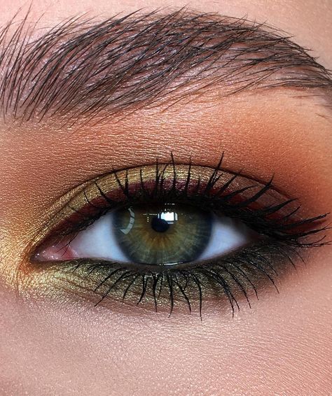 Rust Color Makeup Looks, Forest Theme Makeup, Enchanted Forest Theme Makeup, Meyk Ap, Enchanted Forest Makeup, Hazel Eye Makeup, Rave Makeup, Eye Makeup Pictures, Smink Inspiration