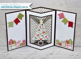 Splotch Design - Independent Stampin' Up! Demonstrator: Spinner Shaker Card Tutorial Shaker Cards Tutorial, Spinner Card, Digital Tutorial, Fancy Fold Card Tutorials, Pola Sulam, Shaped Cards, Fancy Fold Cards, Diy Christmas Cards, Card Tutorial