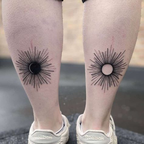 Top 67+ Best Simple Sun Tattoo Ideas - [2021 Inspiration Guide] Mystic Tattoos Men, Viking Sun Tattoo, Total Eclipse Tattoo, Shoulder Circle Tattoo, Moon Tattoo Elbow, Black And White Sun Tattoo, Men Sun Tattoo, Black Hole Sun Tattoo, Moon Elbow Tattoo