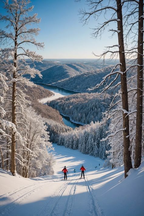 Embrace the Chill: Wisconsin's Top Winter Sports Destinations Wisconsin Winter Getaways, Superior Wisconsin, Winter Moodboard, Wisconsin Winter, Winter Getaways, Winter Resort, Winter Images, Winter Festival, Winter Getaway