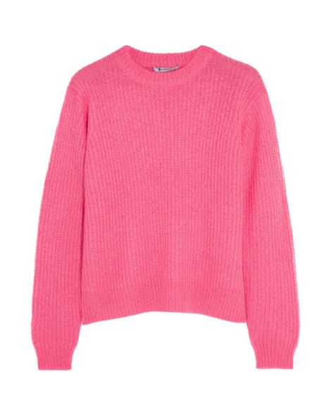 Alyssa's '90's-Inspired Mohair Pullover. Photo: Net-A-Porter Stylish Baby Girl Outfits, Winter Dance, Pullovers Outfit, Pull Rose, Winter 22, Ribbed Knit Top, Fashion Wishlist, Loose Fitting Tops, Ribbed Knit Sweater