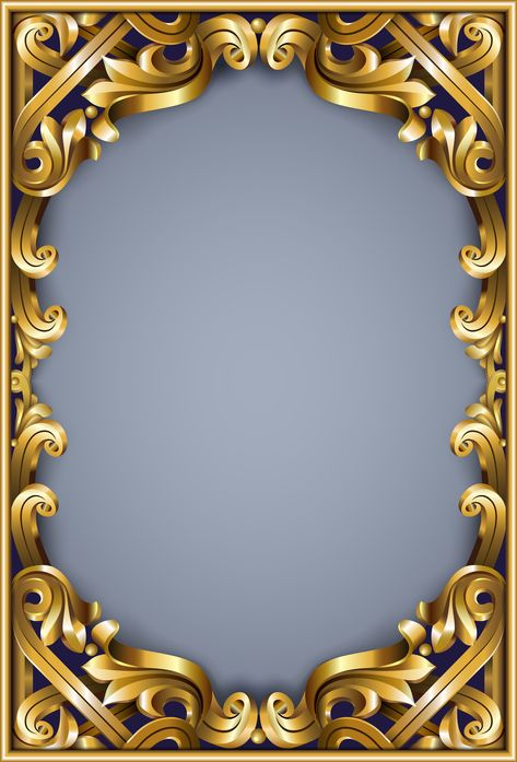 Rococo Frame, Frames Design Graphic, Wedding Background Images, Islamic Art Canvas, Floral Cards Design, Frame Border Design, Studio Background Images, Free Photo Frames, Golden Design