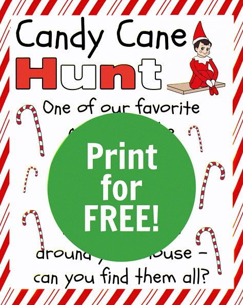 It's the most wonderful time of the year - our Elf on the Shelf is back! If your children love their elf as much as most kids, you have to check out this amazing list of over 100 Elf on the Shelf Printables to print NOW! Elf On The Shelf Games, Candy Cane Hunt, Candy Cane Scavenger Hunt, Elf On The Shelf Candy, Elf On Shelf Printables, Elf On Shelf Letter, Elf On The Shelf Printables, Candy Cane Game, Community Event Ideas