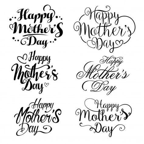 Mother's Day Hand Lettering, Happy Mothers Day Lettering, Diy Cards For Best Friend, Mothers Day Logo, Happy Mothers Day Letter, Lettering Composition, Holiday Greeting Card Design, Happy Woman Day, Christmas Tree Background