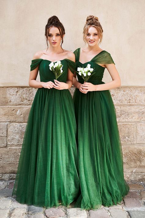 Inexpensive Bridesmaid Dresses, Tulle Bridesmaid Dresses, Emerald Green Bridesmaid Dresses, Empire Waist Bridesmaid Dresses, Bridesmaid Dresses Under 100, Tulle Bridesmaid, Bridesmaid Dresses Long, Green Tulle, Tulle Bridesmaid Dress