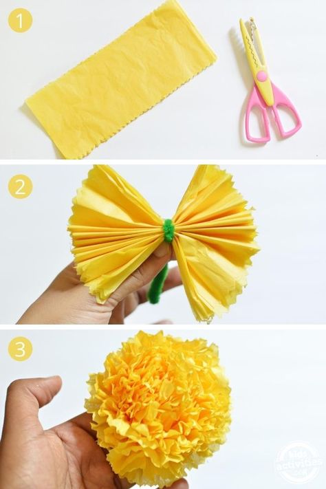 Tissue Paper Flowers Diy, Tissue Flowers, Diy Flores, Quilled Creations, Stovetop Potpourri, How To Make Paper Flowers, Orange Garland, Handmade Flowers Paper, Paper Flowers Craft