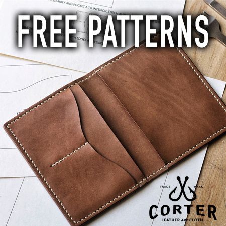 Free leathercrafting patterns available for download. Leather Work Ideas Projects, Leather Patterns Free Printable, Leather Wallet Pattern Free, Beginner Leather Projects, Leather Workshop Ideas, Free Leather Patterns, Diy Leather Wallet Pattern, Leather Card Wallet Pattern, Wallet Pattern Free