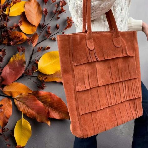 Suede Tassel Bag🍁 Suede Tassel, Tassel Bag, Sustainable Fashion, Tassels, Leather, On Instagram, Instagram