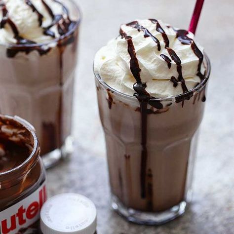 Nutella Milkshake, Big Belly, Milkshakes, Nutella, Ice Cream, Cream, Quick Saves